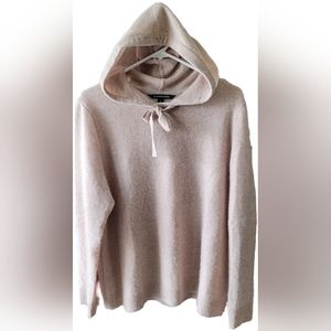 41 Hawthorn Pure Cashmere Neutral Long Sleeves Hooded Sweater - XL - GUC